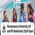 Renaissance University UG and PG Admission 2024 Open; Check Application Link Here